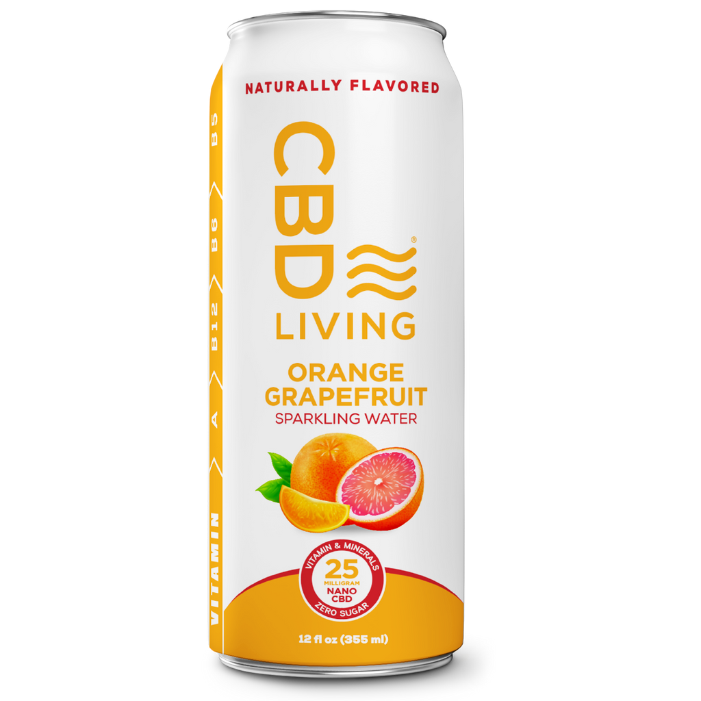 CBD Orange Grapefruit Sparkling Water 6 pack