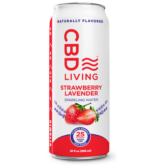 CBD Strawberry Lavender Water 4 pack