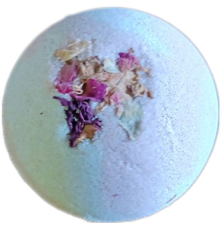 Nature's Rose Bath Bomb with Hemp Oil - Natural